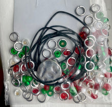Load image into Gallery viewer, Beads &amp; Rings Bracelet Kit - Holiday Version
