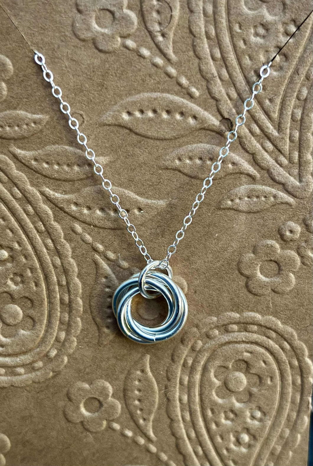 Sterling Silver Love Knot Necklaces