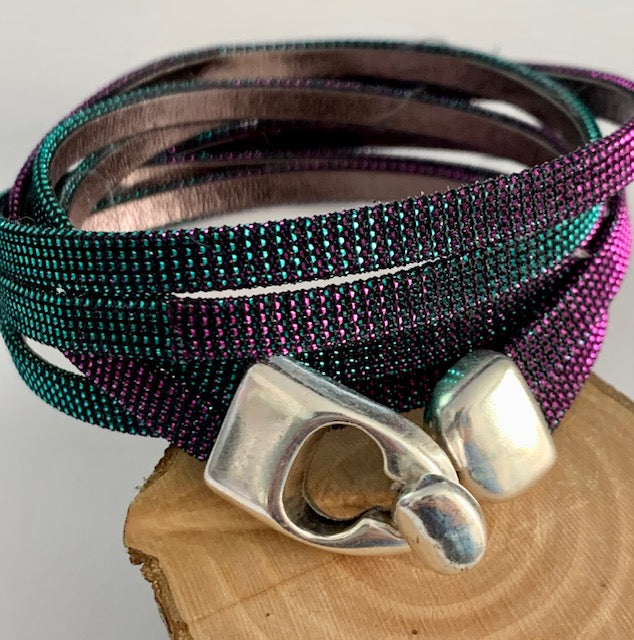 Glitter Leather Bracelet Kit