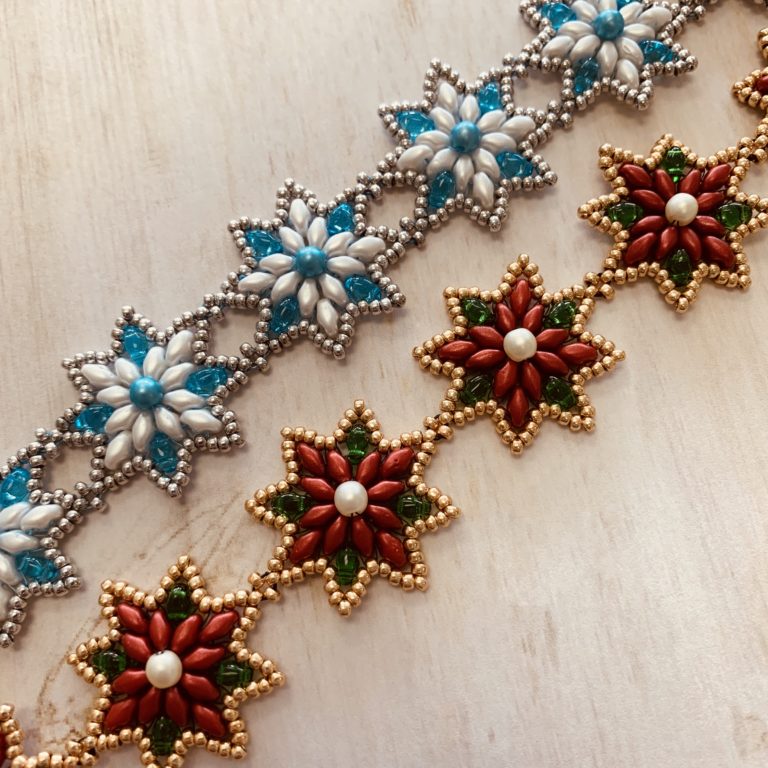 Snowflake or Poinsettia Bracelet Kit
